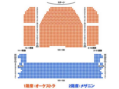 ミンスコフ劇場の座席表